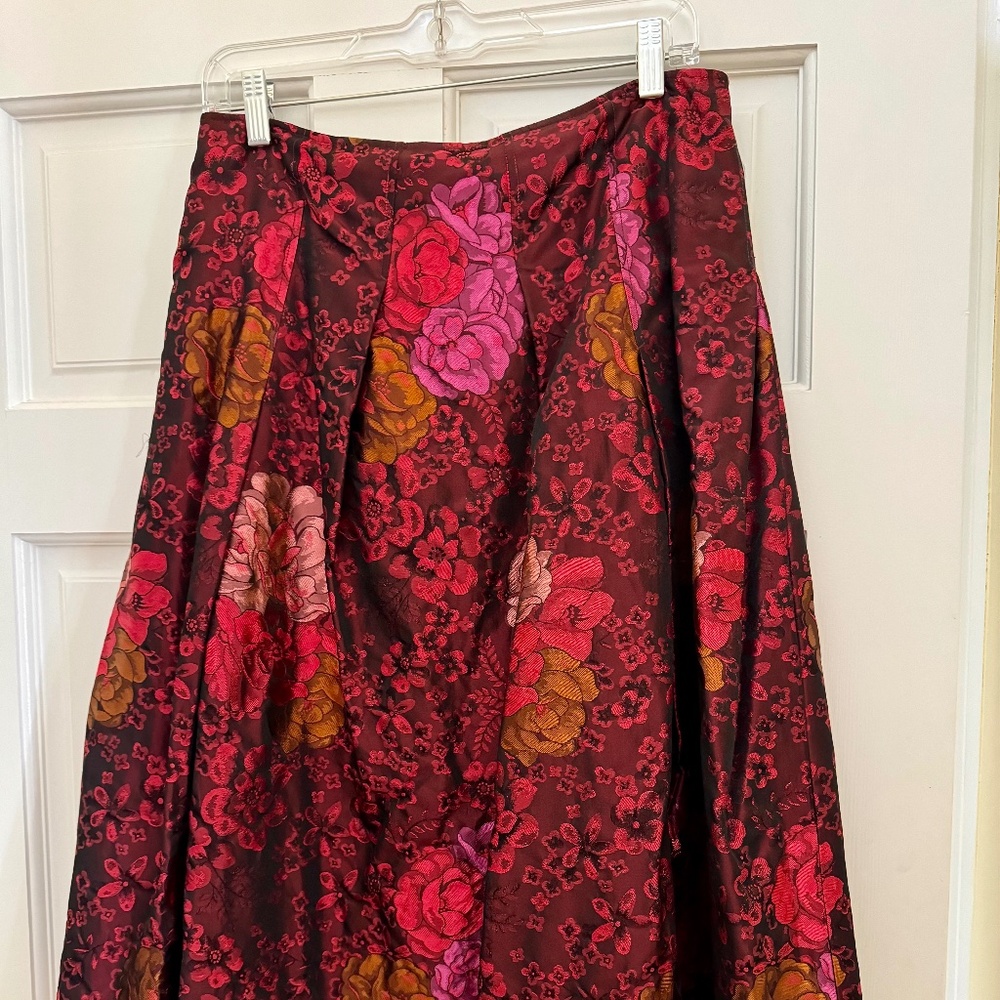 Rickie Freeman Teri Jon floral skirt size 8